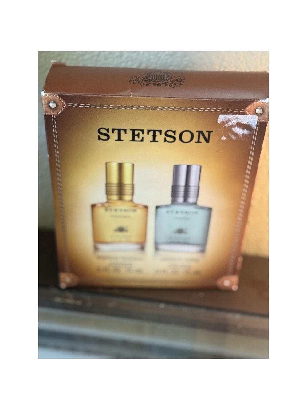 Stetson Aftershave 2pc Set .5 oz (Original) and .5 oz Pour (Fresh) NIB